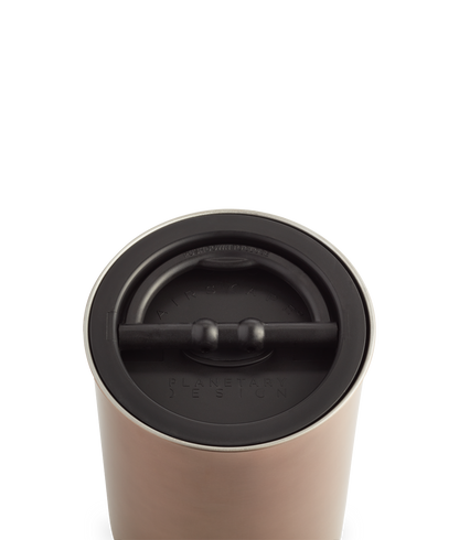 Peet's Coffee Copper airscape canister lid detail