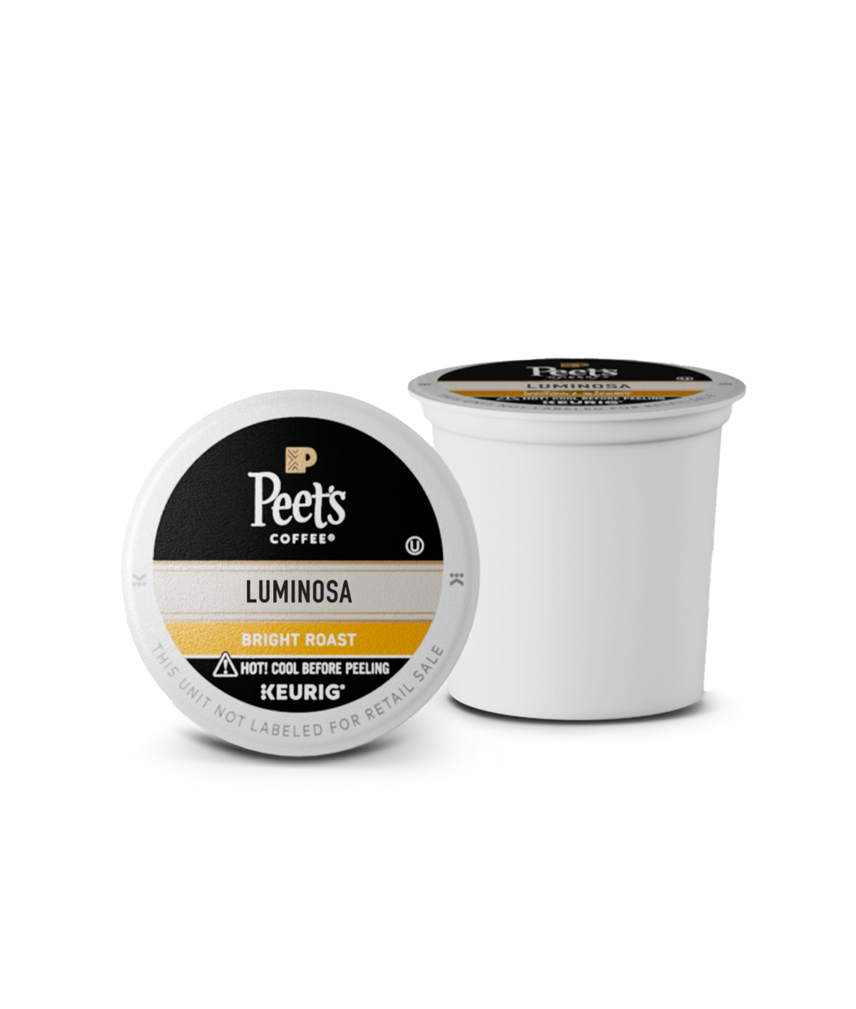 Peet's Coffee Luminosa K-Cup on a white background