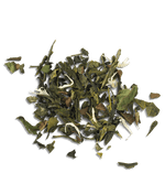 Mighty Leaf white orchard tea - loose leaf tea detail