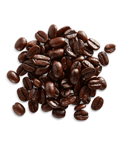 Peet's Decaf House Blend Coffee beans shown up close with detail