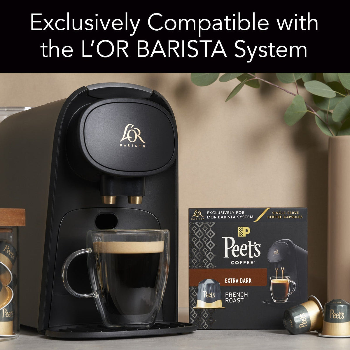 Exclusively compatible with the L'OR BARISTA System